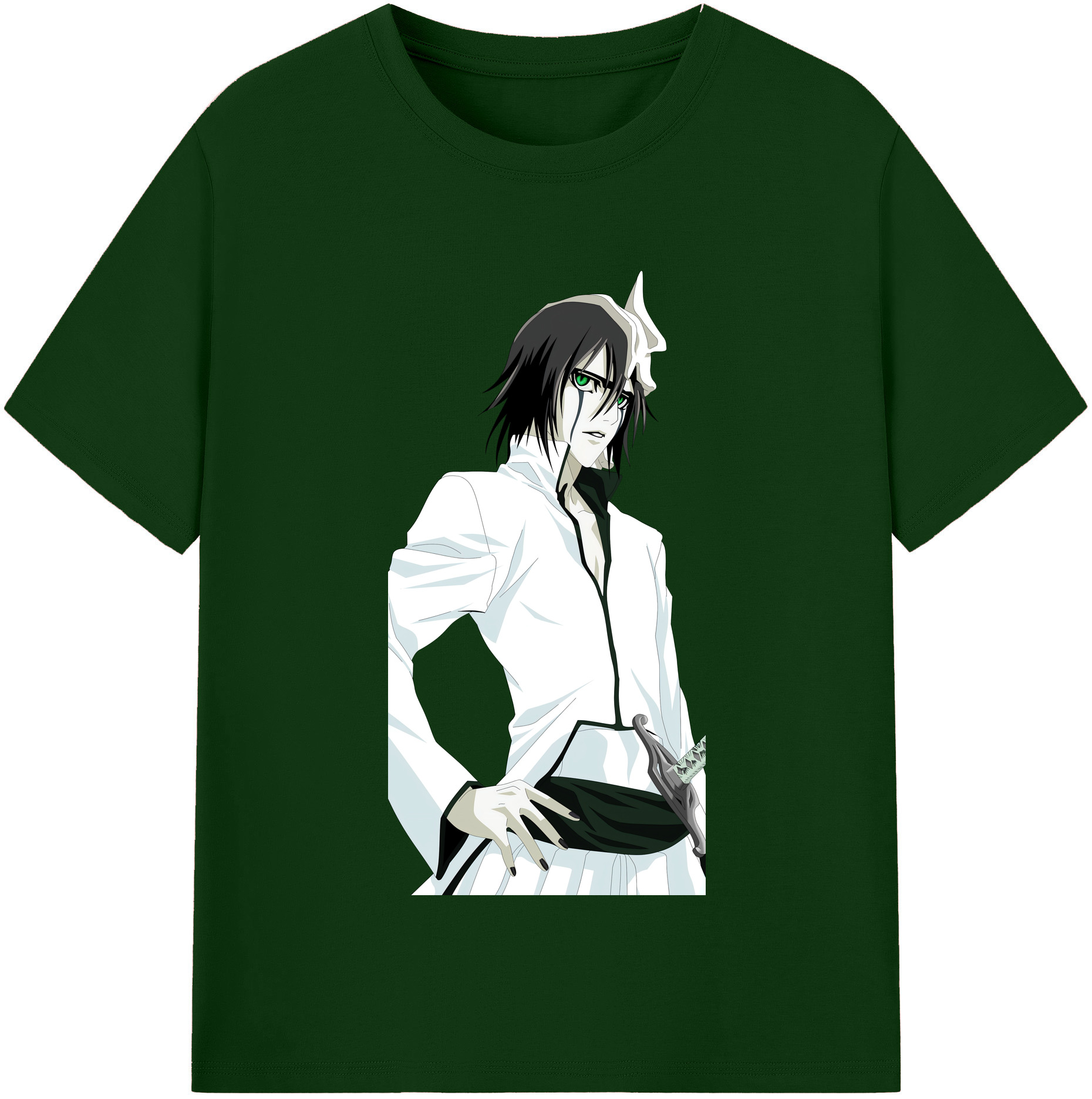 （画像用） ブリーチ ウルキオラ·シファー BLEACH Ulquiorra cifer 綿100％半袖Tシャツ（フロントプリント）
